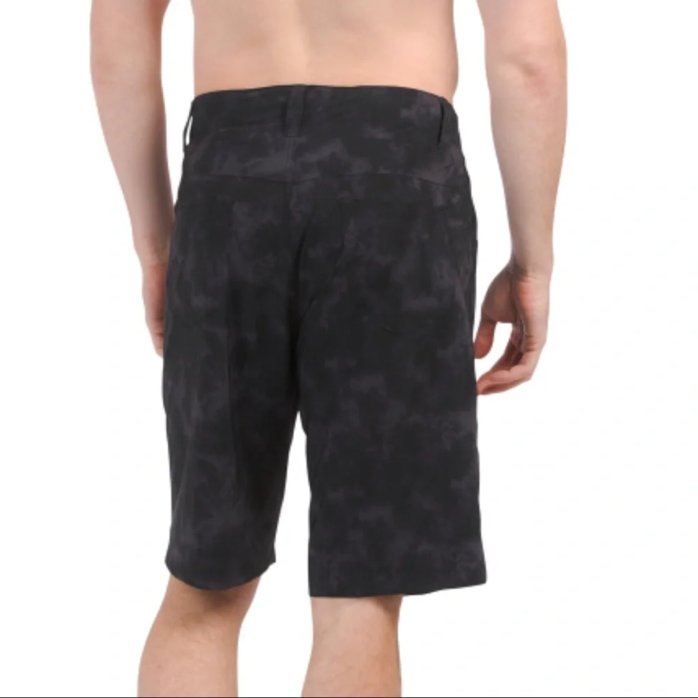 Body Glove Boardshorts Black Tie Dye Logo 21” Boardwalk Swim Shorts Size Medium